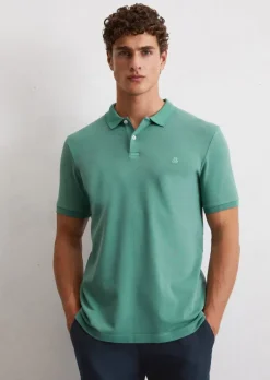 Poloshirt Piqué shaped aus Organic Cotton-Stretch