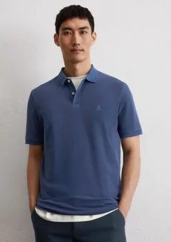 Poloshirt Piqué shaped aus Organic Cotton-Stretch