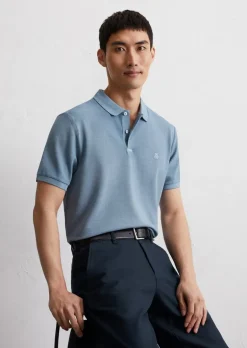 Poloshirt Piqué shaped aus Organic Cotton-Stretch