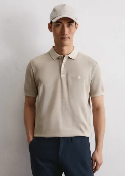 Poloshirt Piqué shaped aus Organic Cotton-Stretch