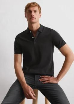 Poloshirt Piqué shaped aus Organic Cotton-Stretch