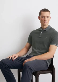 Poloshirt Piqué shaped aus Organic Cotton-Stretch