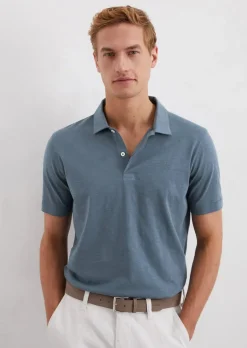 Poloshirt Slub-Jersey regular aus weicher Bio-Baumwolle