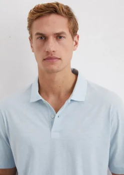 Poloshirt Slub-Jersey regular aus weicher Bio-Baumwolle