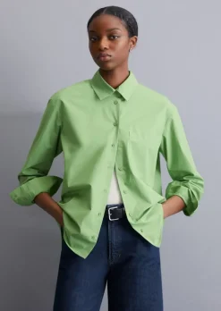 Popeline-Bluse relaxed aus softem Organic Cotton