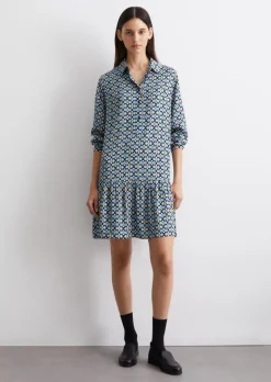 Print-Kleid loose aus LENZING™ ECOVERO™