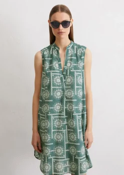 Print-Kleid loose aus Silky Touch Voile