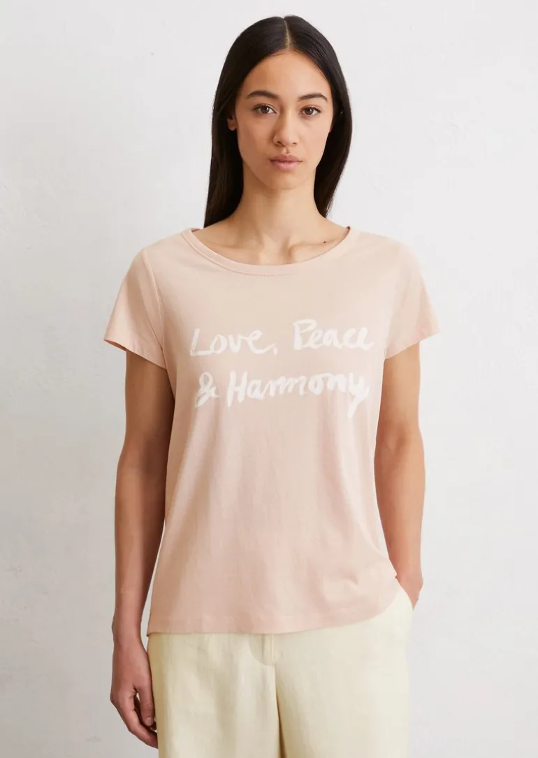 Print-T-Shirt regular aus leichtem Single Jersey