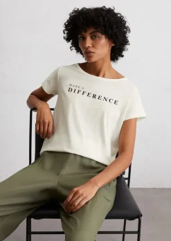 Print-T-Shirt regular aus leichtem Single Jersey