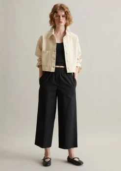 Pull-On-Pants regular aus Papertouch-Popeline