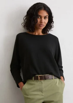 Pullover oversized aus reinem Baumwollgarn