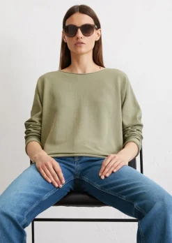 Pullover oversized aus reinem Baumwollgarn