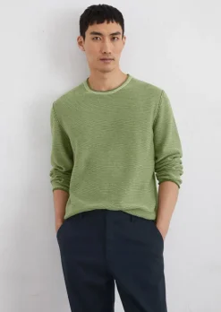 Pullover regular aus Bio-Baumwoll-Leinen-Mix