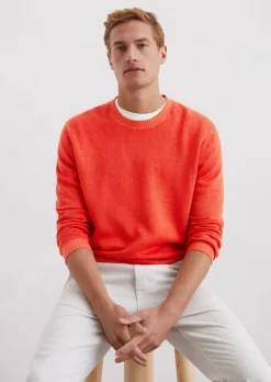 Pullover regular aus Leinen und Bio-Baumwolle