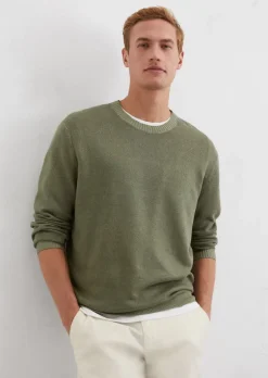 Pullover regular aus Leinen und Bio-Baumwolle