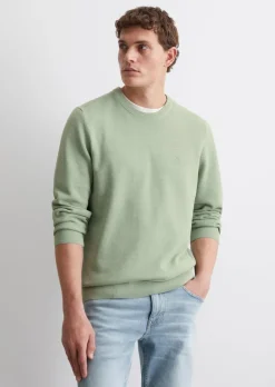 Pullover regular mit feiner Piqué-Struktur