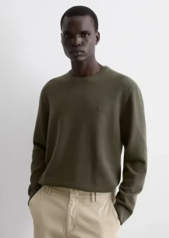 Pullover regular mit feiner Piqué-Struktur