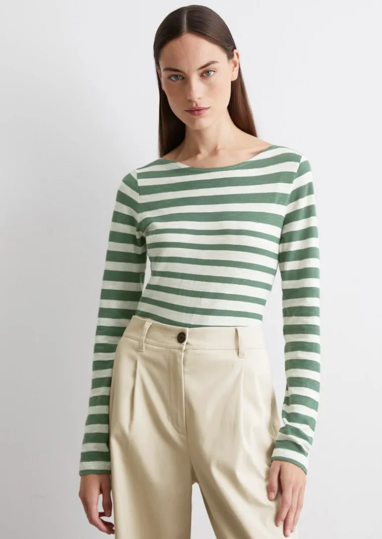 Ringel-Longsleeve regular aus Slubjersey