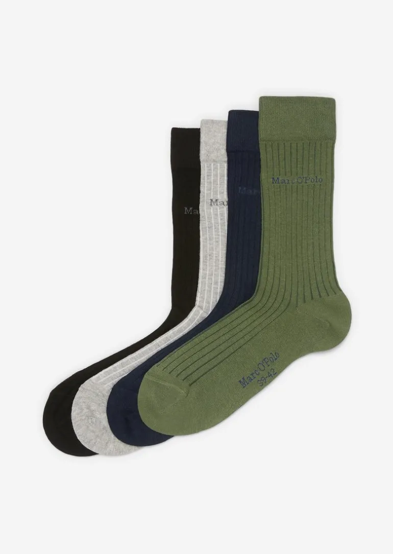 Ripp-Socken im 4er Pack