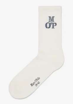 Ripp-Socken mit Logo