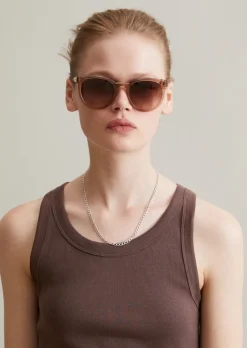 Ripp-Tanktop slim aus Bio-Baumwoll-Stretchjersey