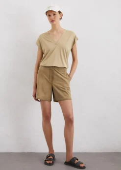 Ärmellose Jerseybluse relaxed aus LENZING™ ECOVERO™