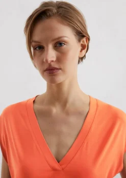 Ärmellose Jerseybluse relaxed aus LENZING™ ECOVERO™