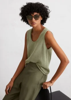 Ärmelloser Pullover regular aus Heavy-Weight-Organic-Cotton