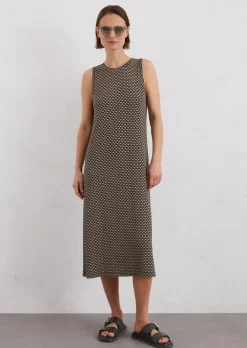 Ärmelloses Jerseykleid relaxed aus stretchiger Viskose-Qualität