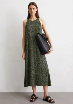 Ärmelloses Kleid flared aus stretchiger Viskose-Qualität