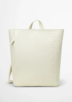 Rucksack medium aus einer Lederalternative aus recyceltem Polyester