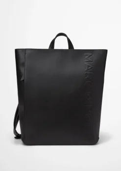 Rucksack medium aus einer Lederalternative aus recyceltem Polyester