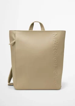 Rucksack medium aus einer Lederalternative aus recyceltem Polyester