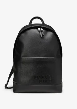 Rucksack medium aus einer Lederalternative aus recyceltem Polyester