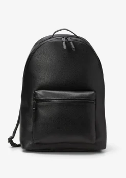 Rucksack medium aus einer Lederalternative aus recyceltem Polyester