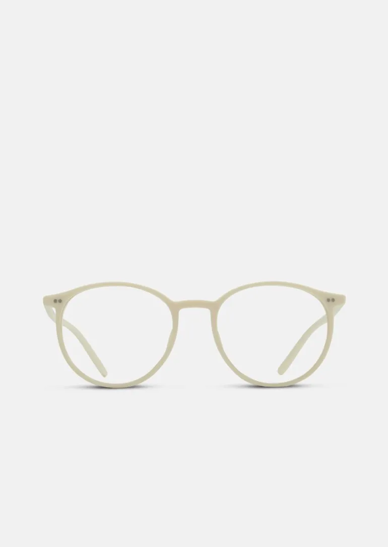 Runde Unisex-Panto-Brille aus hochwertigem Acetat