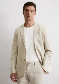 Sakko shaped aus hochwertigem Leinen-Mix