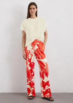 Satinhose wide aus Viskose-Stretch