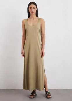 Satinkleid regular aus Viskose-Stretch