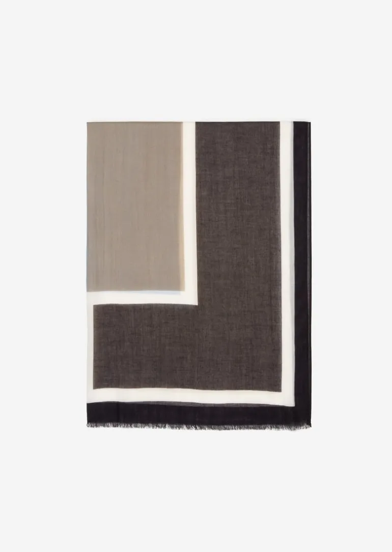 Schal mit Allover-Print mit TENCEL™ Lyocell