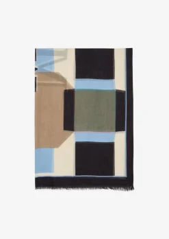 Schal mit Allover-Print mit TENCEL™ Lyocell