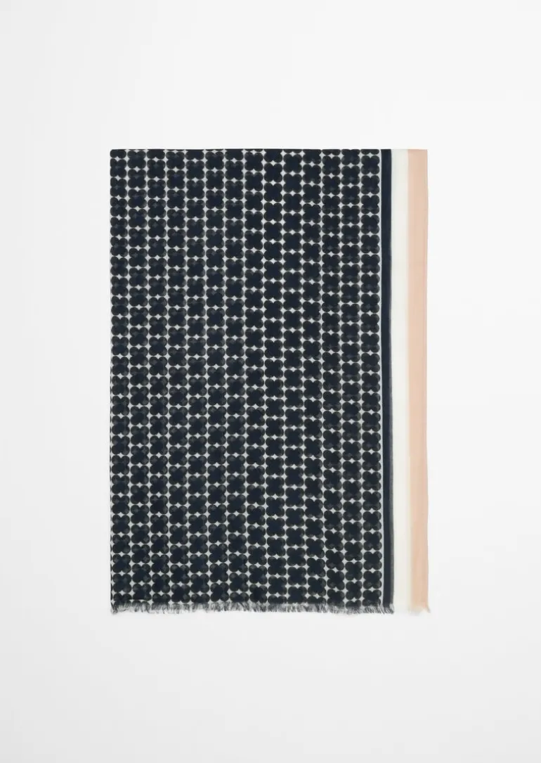 Schal mit Allover-Print mit TENCEL™ Lyocell