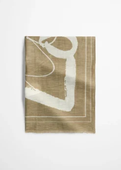 Schaltuch aus Baumwolle-Leinen-Mix