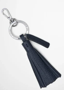 Schlüsselanhänger mit Leder-Quaste