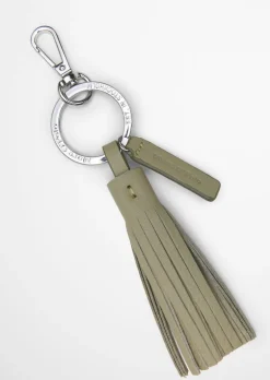 Schlüsselanhänger mit Leder-Quaste