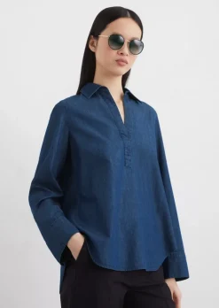 Schlupfbluse relaxed mit TENCEL™ Lyocell