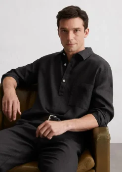 Schlupfhemd regular aus reinem Leinen