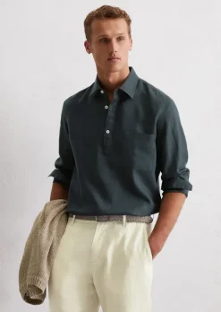 Schlupfhemd regular aus reinem Leinen