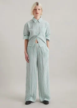 Schlupfhose relaxed aus Crinkle-Viskose-Mix