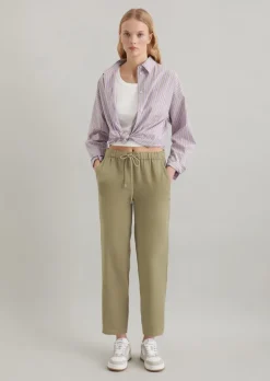 Schlupfhose relaxed cropped aus TENCEL™ Lyocell